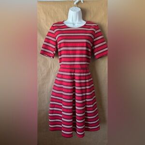 DE Collection striped swing dress WITH POCKETS
